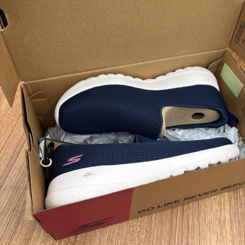 Skechers Go Walk Joy Aurora Women 6 Navy Slip On Sneakers 124637 NVW NEW - Picture 6 of 7